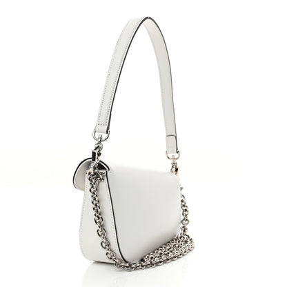 Demetra Mini Horsebit 1955 Asymmetric Shoulder Bag Great White
