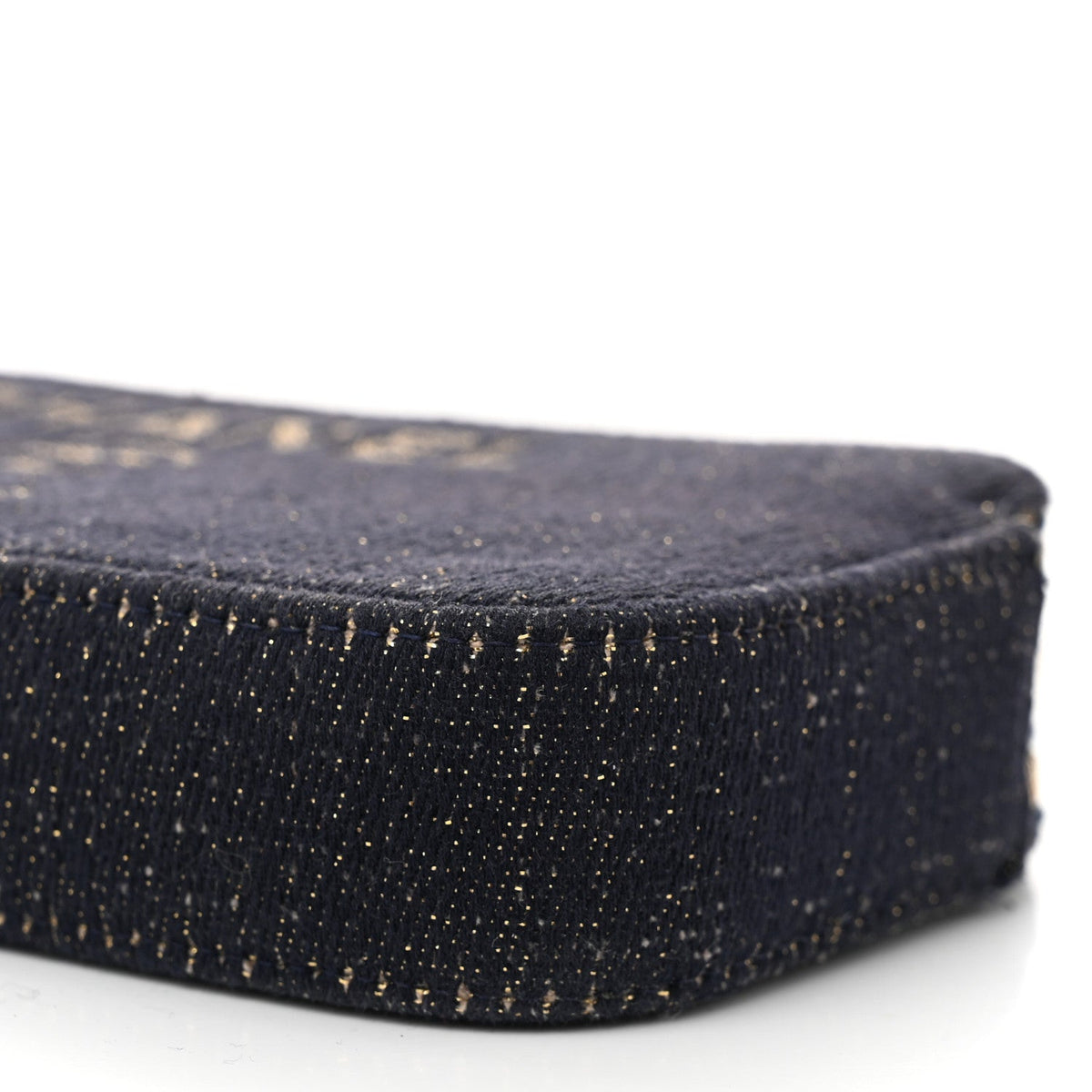 Canvas Small Deauville Clutch With Chain Black