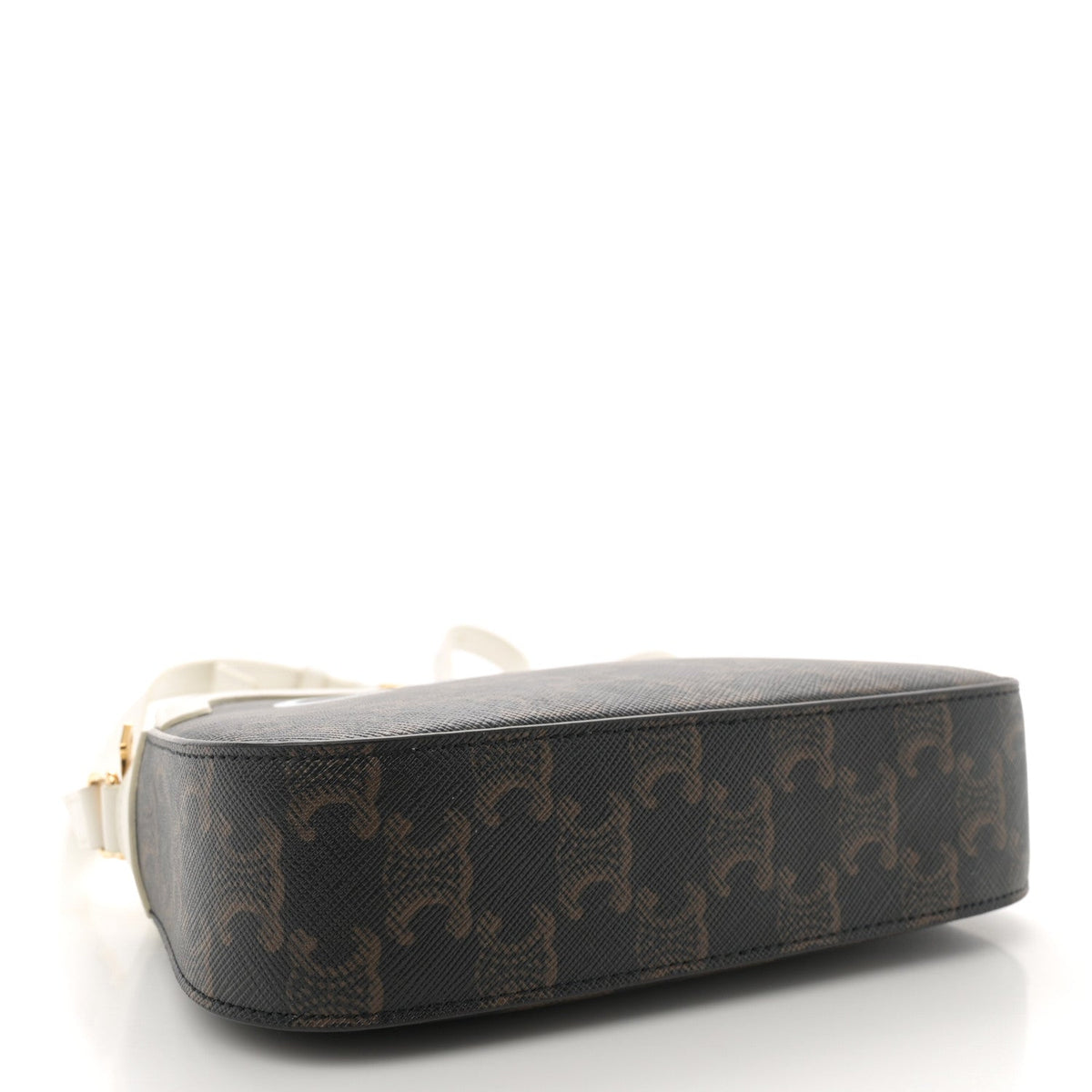 Triomphe Canvas Small Camera Bag White