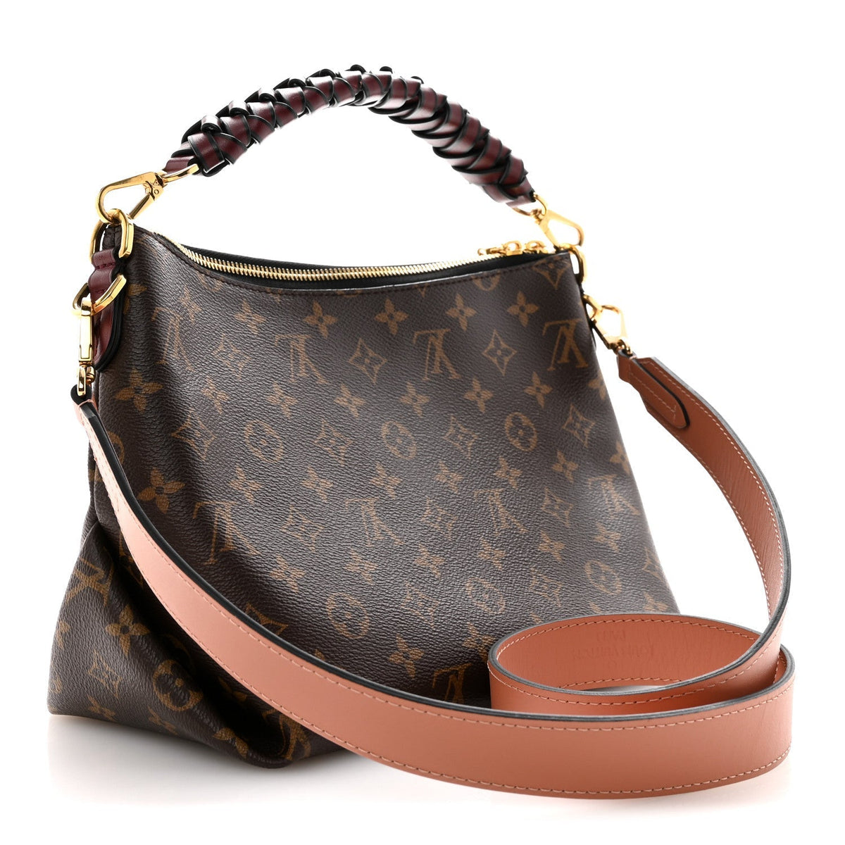 Monogram Beaubourg Hobo Mini Bordeaux Red Peach Safran Blue Jean Blue