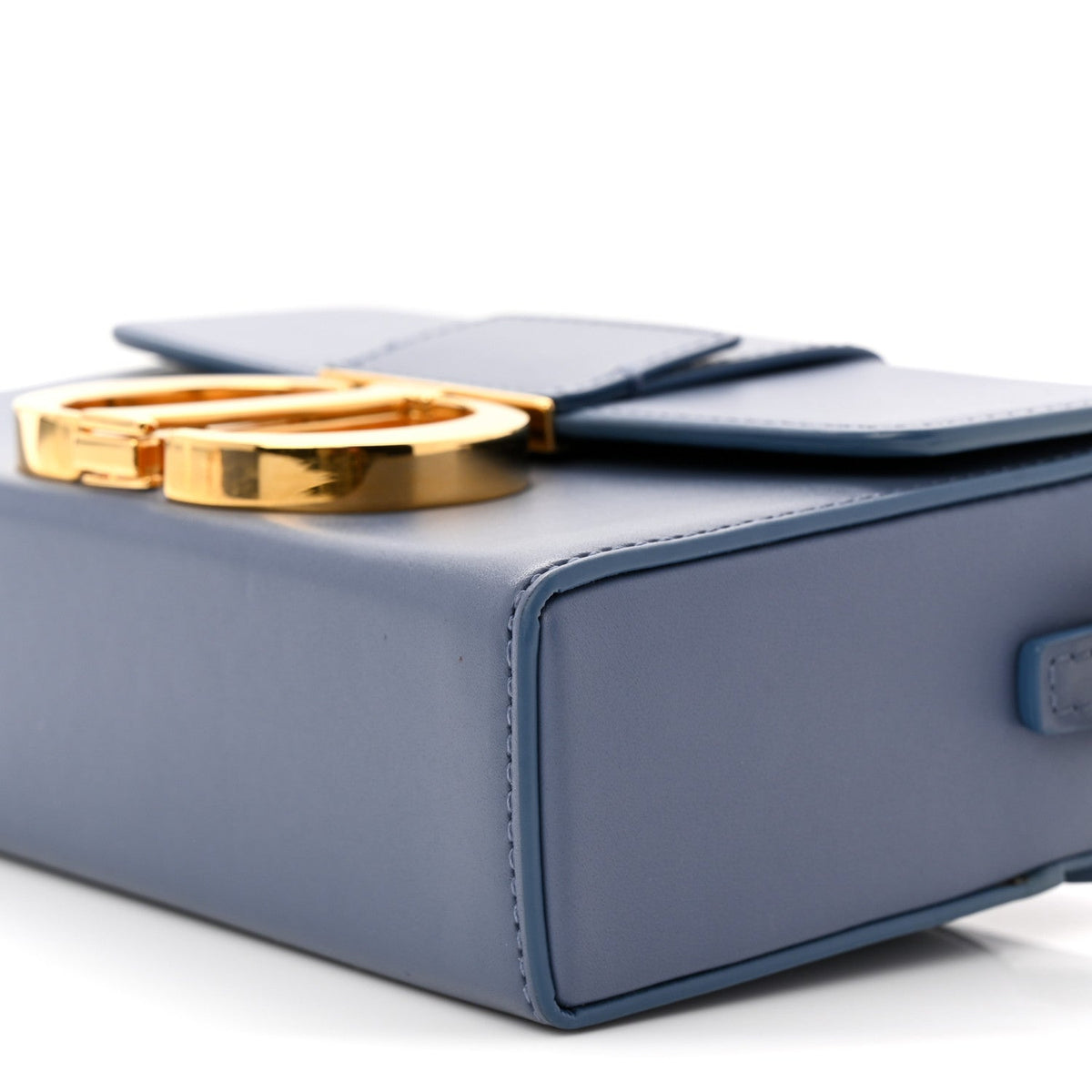 Box Calfskin 30 Montaigne Box Bag Blue