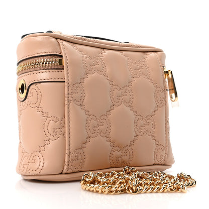 Calfskin GG Matelasse Mini Top Handle Bag Light Pink