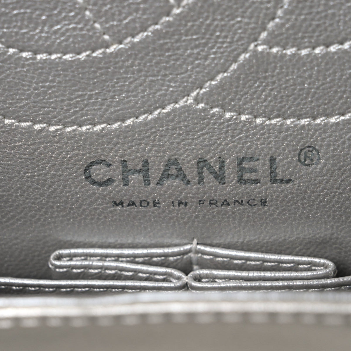 Metallic Lambskin Quilted 2.55 Reissue 226 Flap Silver
