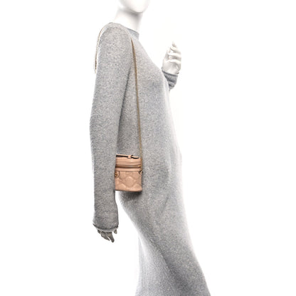 Calfskin GG Matelasse Mini Top Handle Bag Light Pink