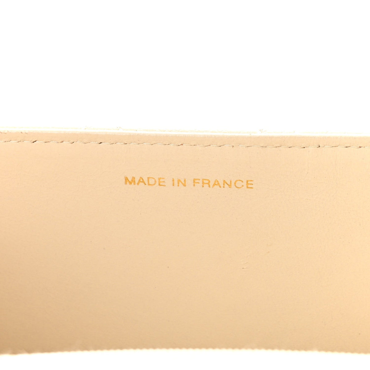 Caviar Stitch Medium Single Flap Beige Clair