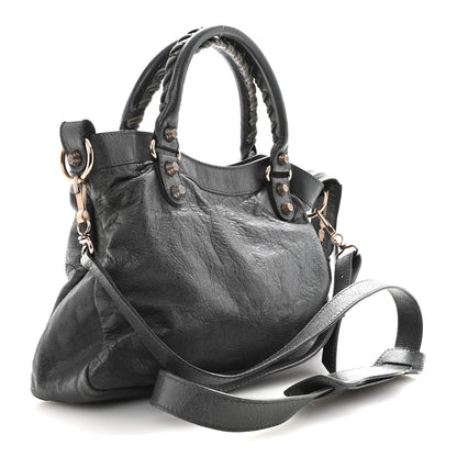 Agneau Giant 12 Rose Gold Hardware Town Gris Tarmac