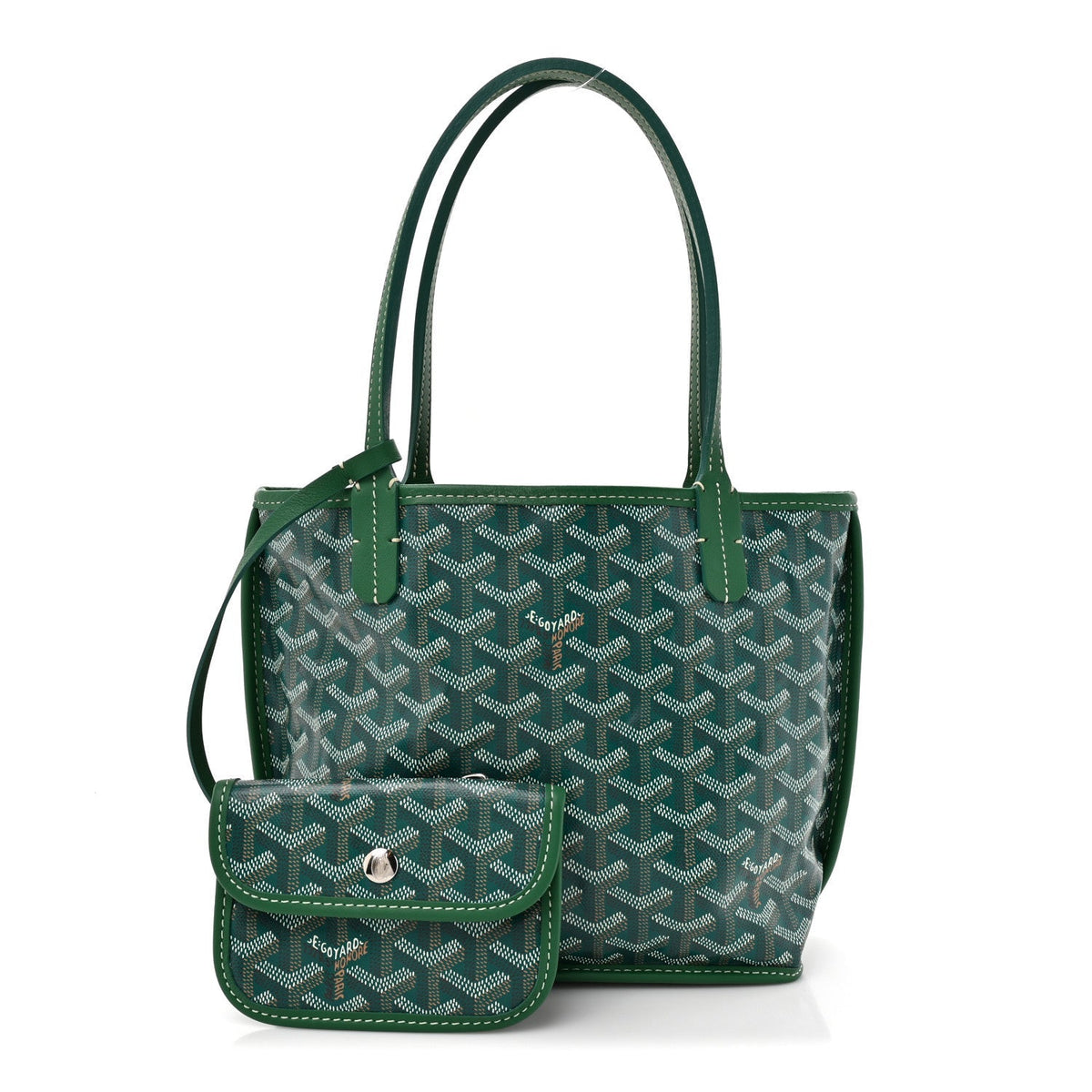 Goyardine Reversible Mini Anjou Green