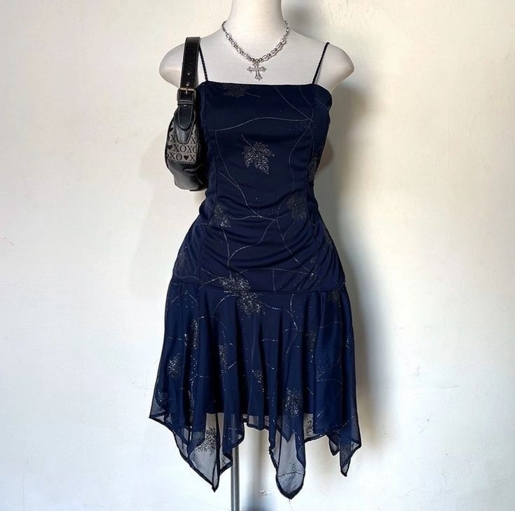 Navy Blue Straps A-Line Chiffon Short Party Dresses Homecoming Dresses Short Prom Dress, D1222