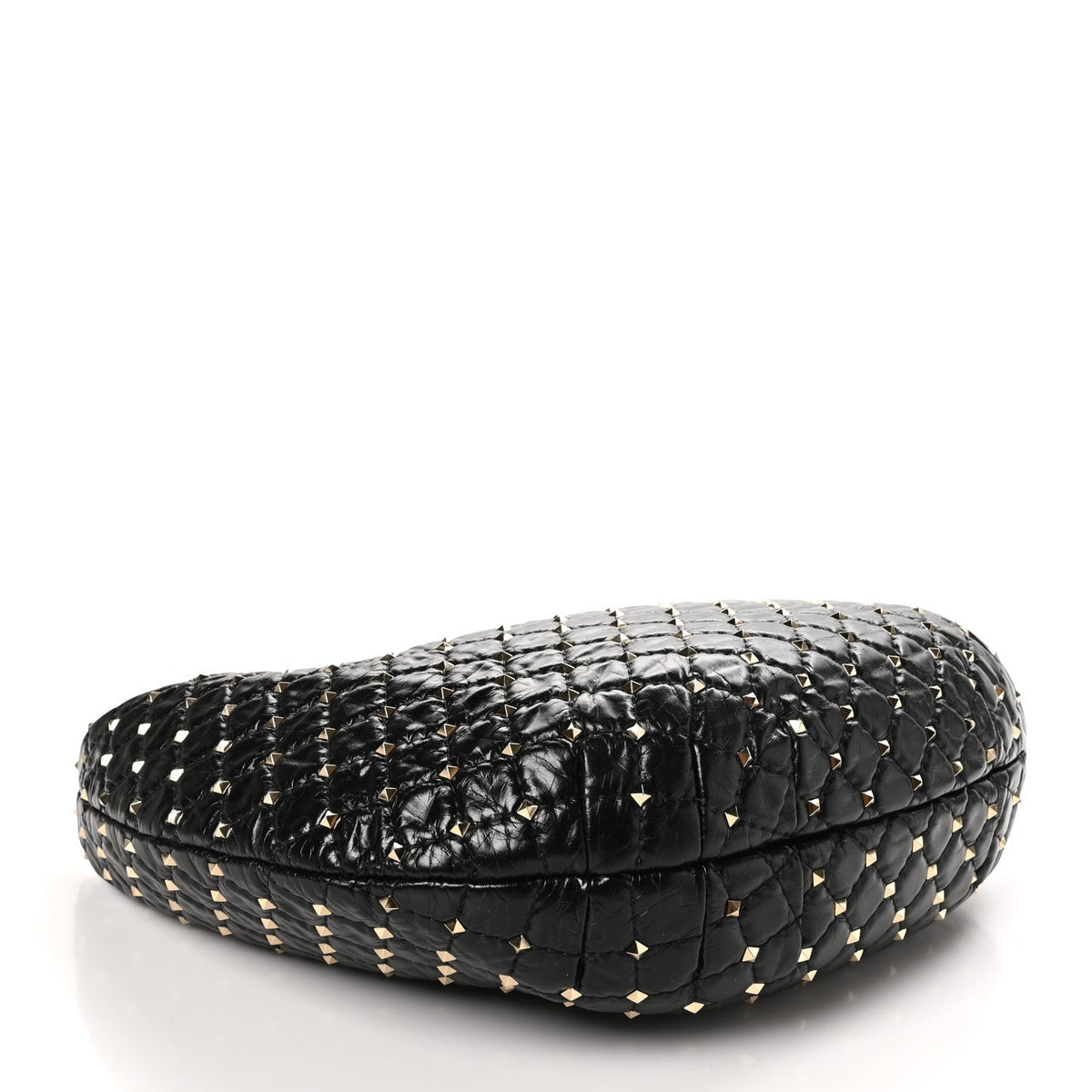 Nappa Rockstud Spike Hobo Black