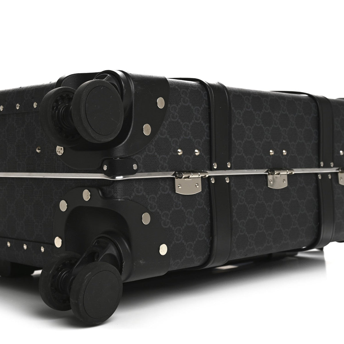 GG Supreme Monogram Globe-Trotter Carry-On Black