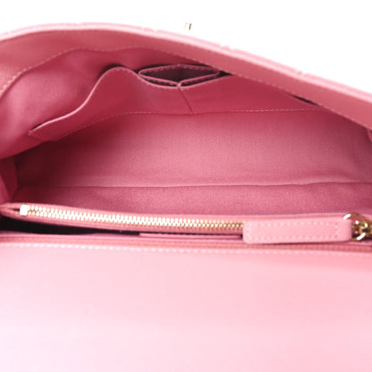 Caviar Quilted Small Coco Handle Flap Light Pink
