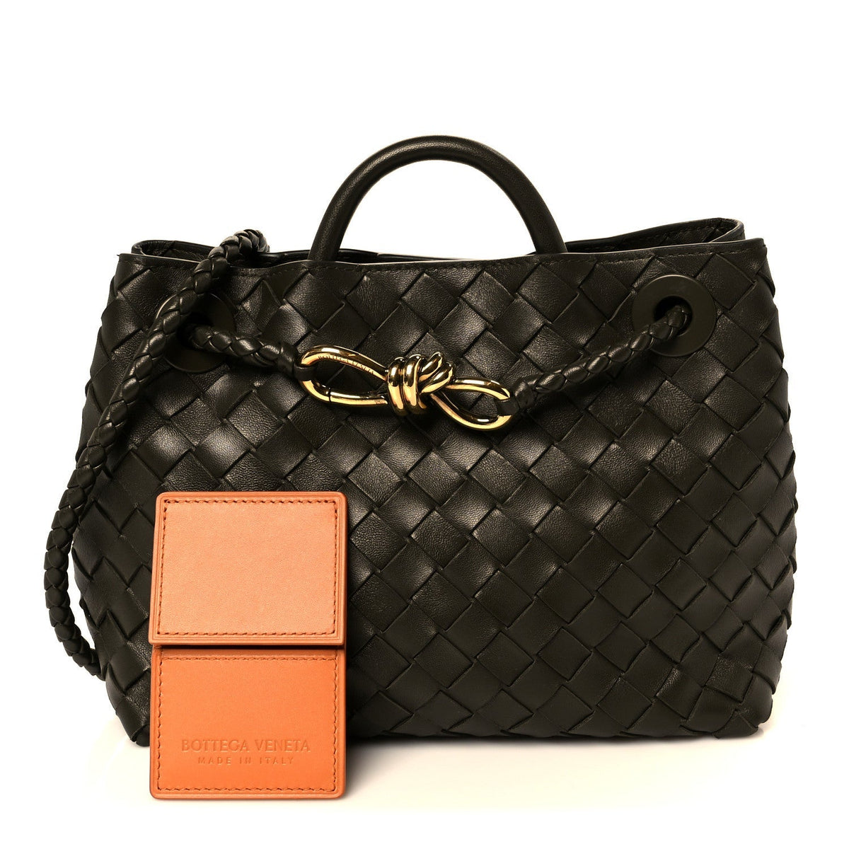 Nappa Intrecciato Small Andiamo Shoulder Bag Cypress