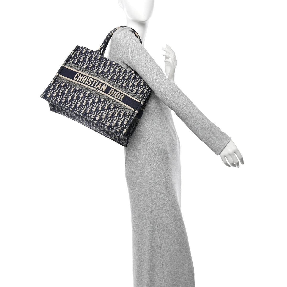 Oblique Medium Book Tote Blue Multicolor