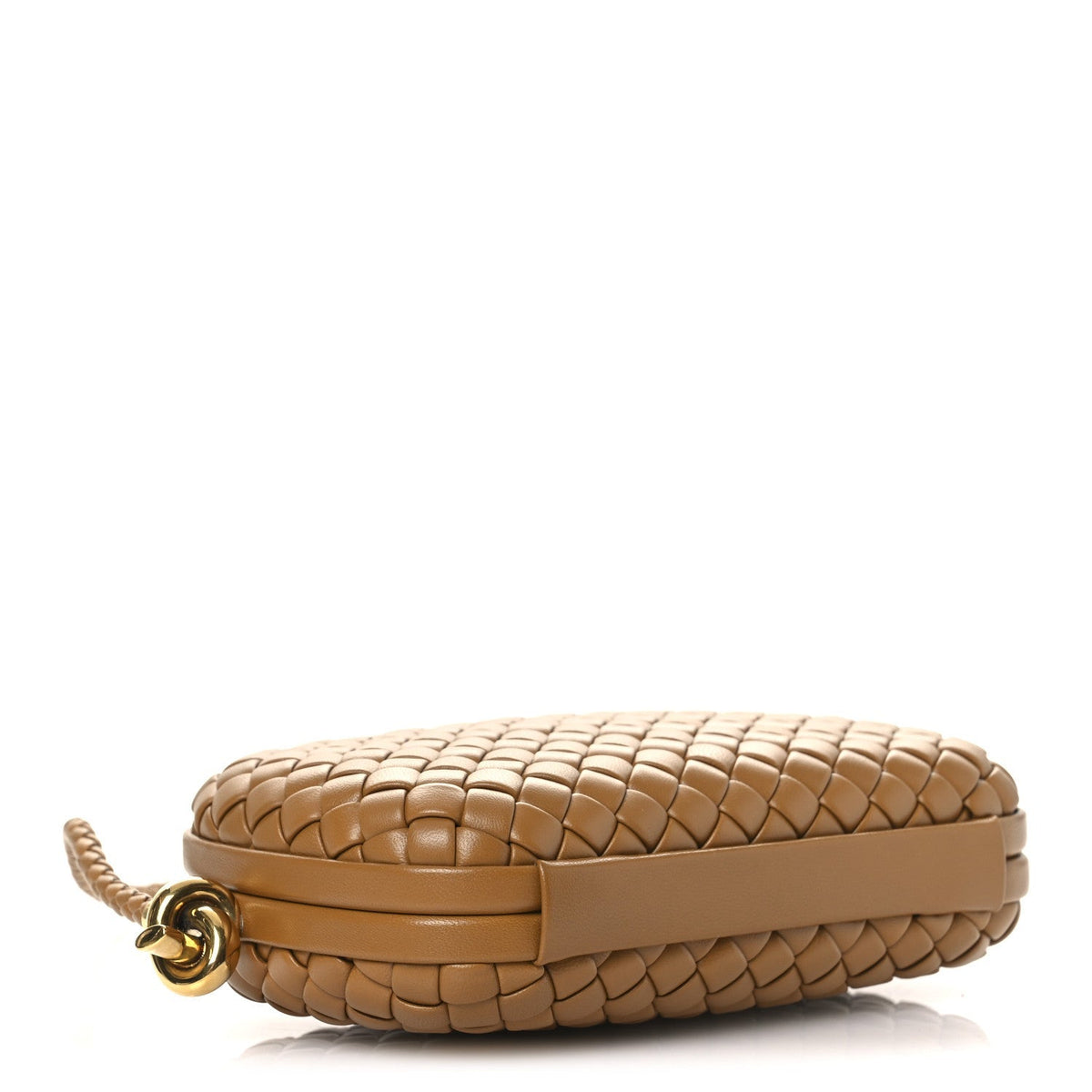 Calfskin Intrecciato Knot On Strap Camel