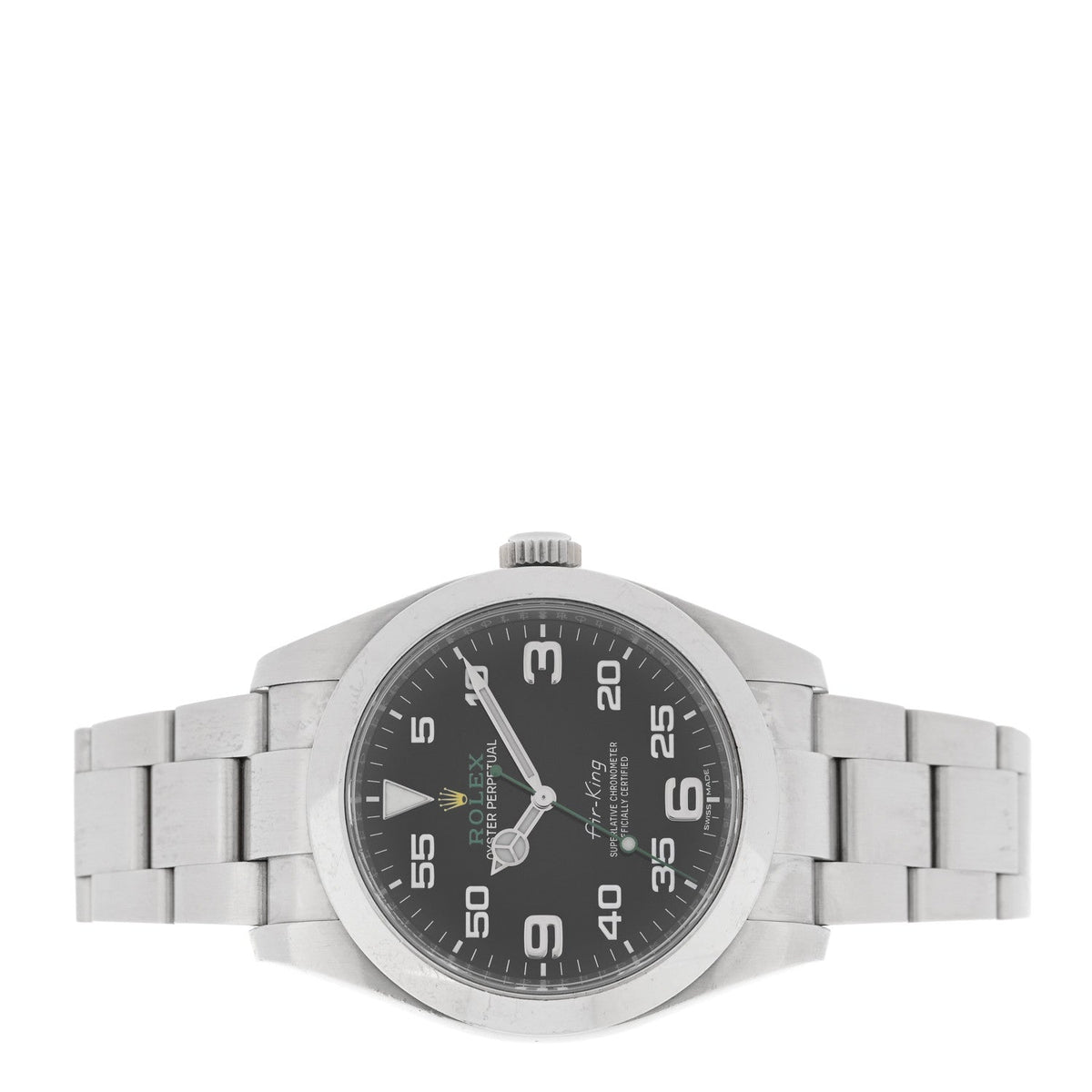 Stainless Steel 40mm Air-King Oyster Perpetual Watch Black 116900