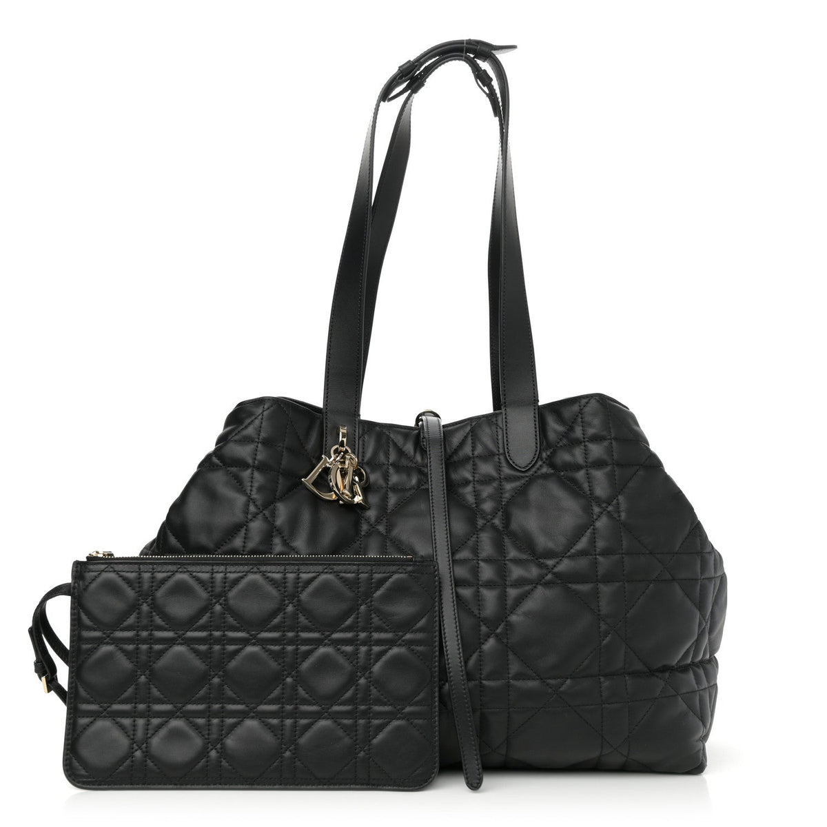 Calfskin Macrocannage Large Toujours Black