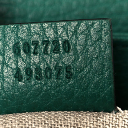 Dollar Calfskin Interlocking G Crossbody Bag Emerald