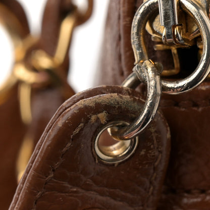 Caviar CC Shoulder Bag Brown