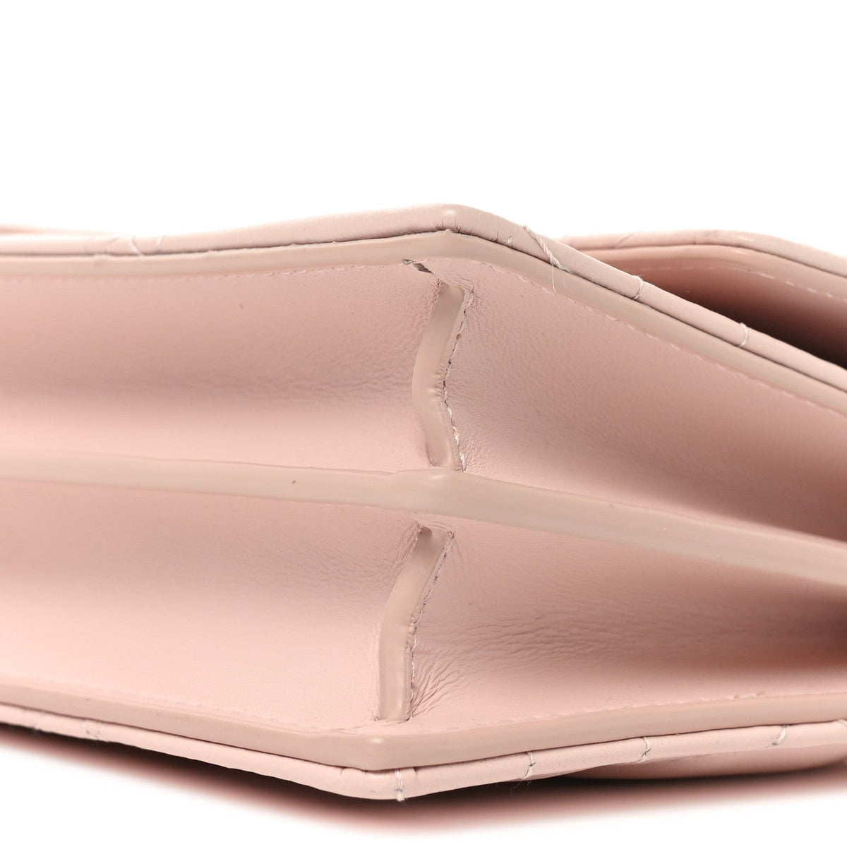 Lambskin Macrocannage Mini Miss Caro Bag Rose Quartz