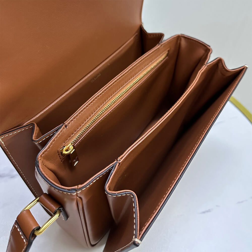 CELINE CLASSIQUE TRIOMPHE BAG in shiny calfskin