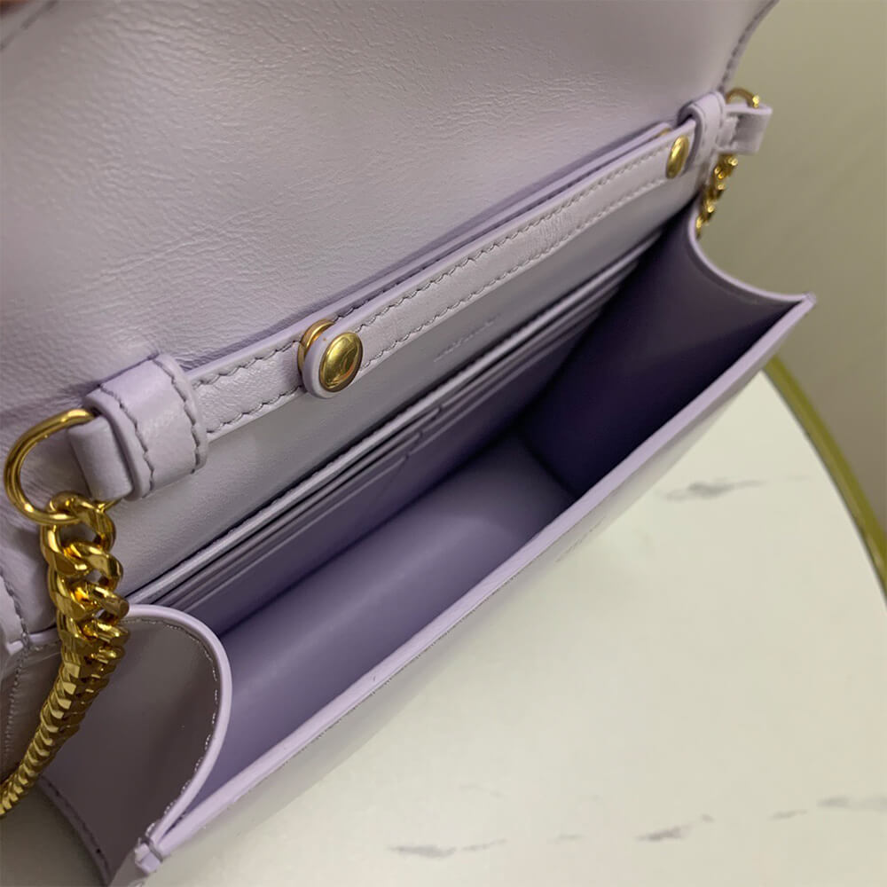 WALLET ON CHAIN MARGO in Shiny calfskin