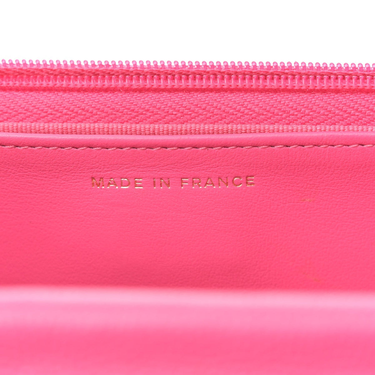 Caviar Quilted Wallet On Chain WOC Rose