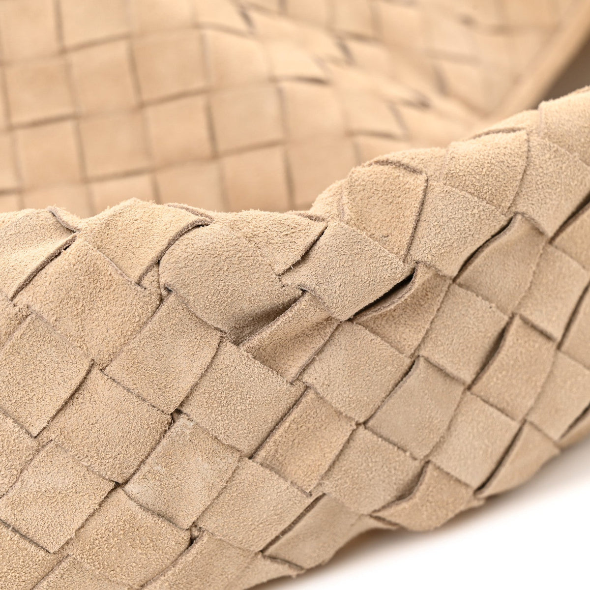 Suede Intrecciato Large Hop Ecru