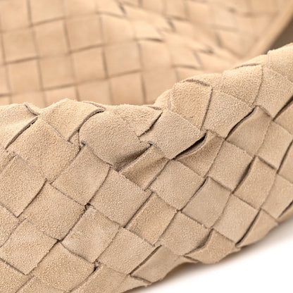Suede Intrecciato Large Hop Ecru