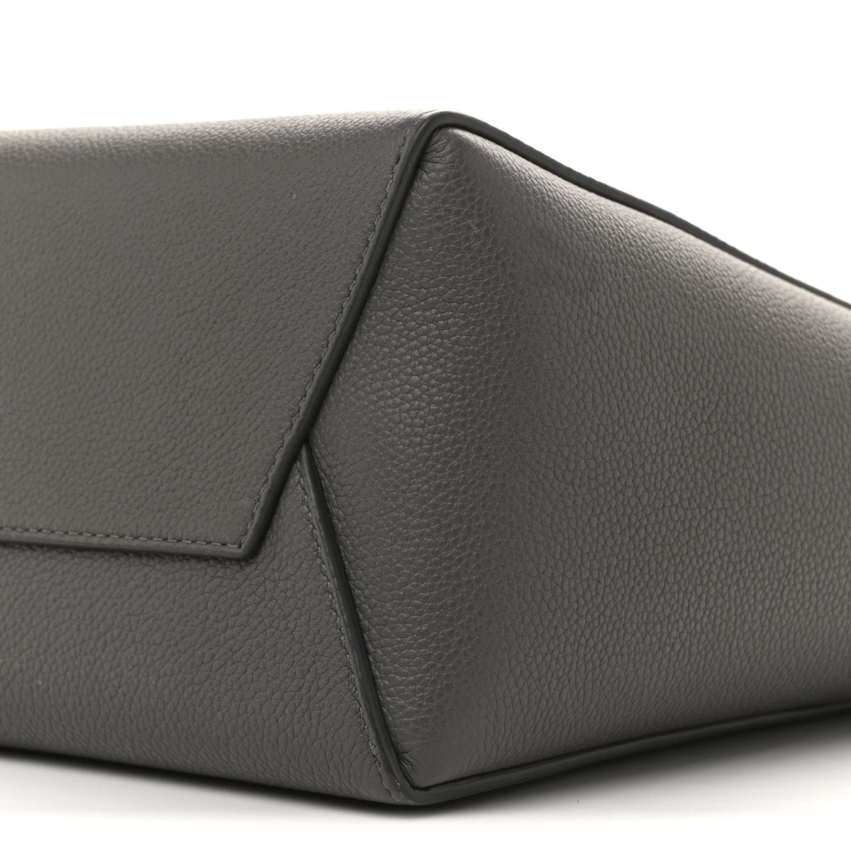 Soft Grained Calfskin Small Sangle Bucket Bag Kohl
