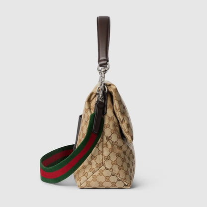 GUCCI  Medium GG crossbody bag with Web