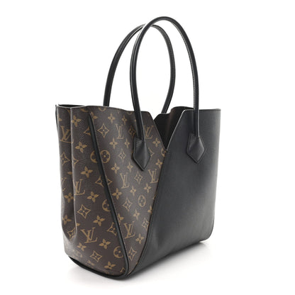 Calfskin Monogram Kimono Tote Black