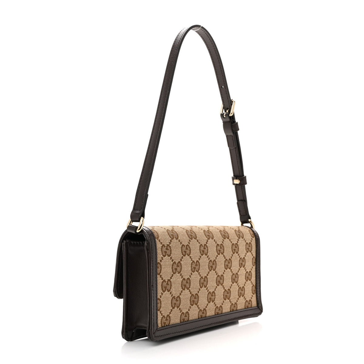 GG Monogram Mini Luce Shoulder Bag Beige Ebony