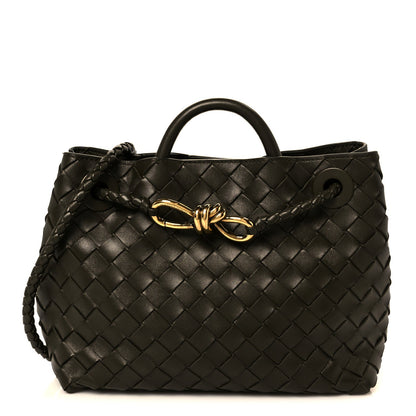 Nappa Intrecciato Small Andiamo Shoulder Bag Cypress