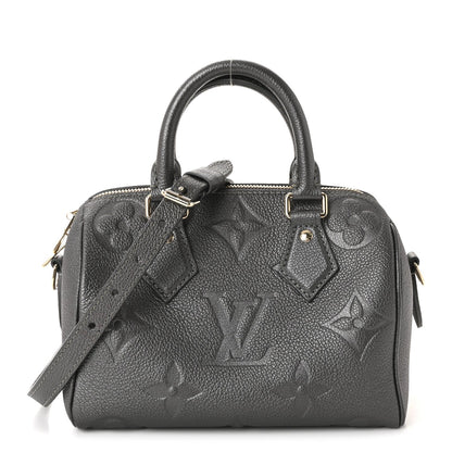 Shimmery Empreinte Monogram Giant Speedy Bandouliere 20 Gun Metal