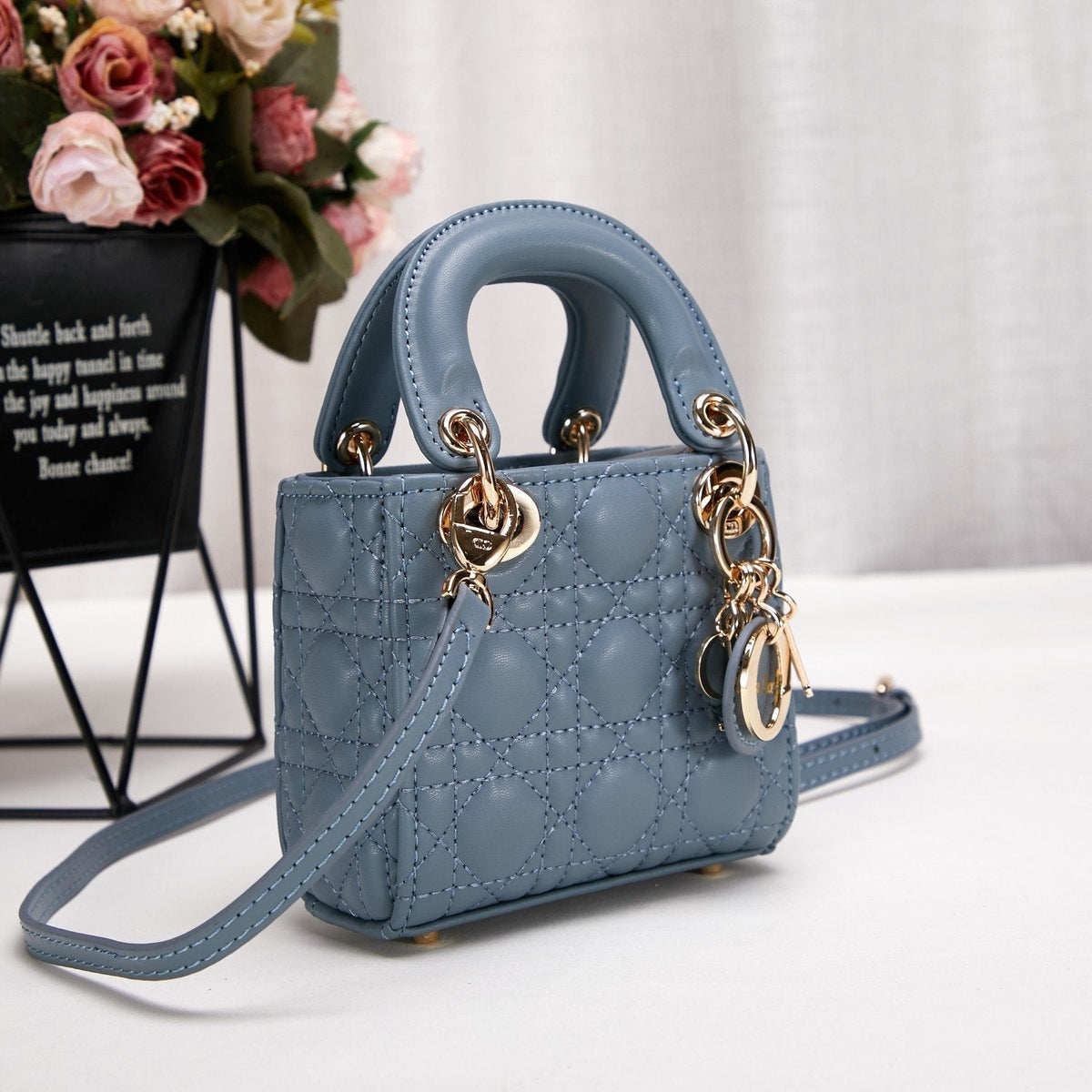 Dior Micro Lady Dior Cannage Heart