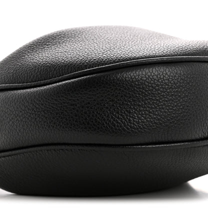 Supple Grained Calfskin Teen Lulu Shoulder Bag Black