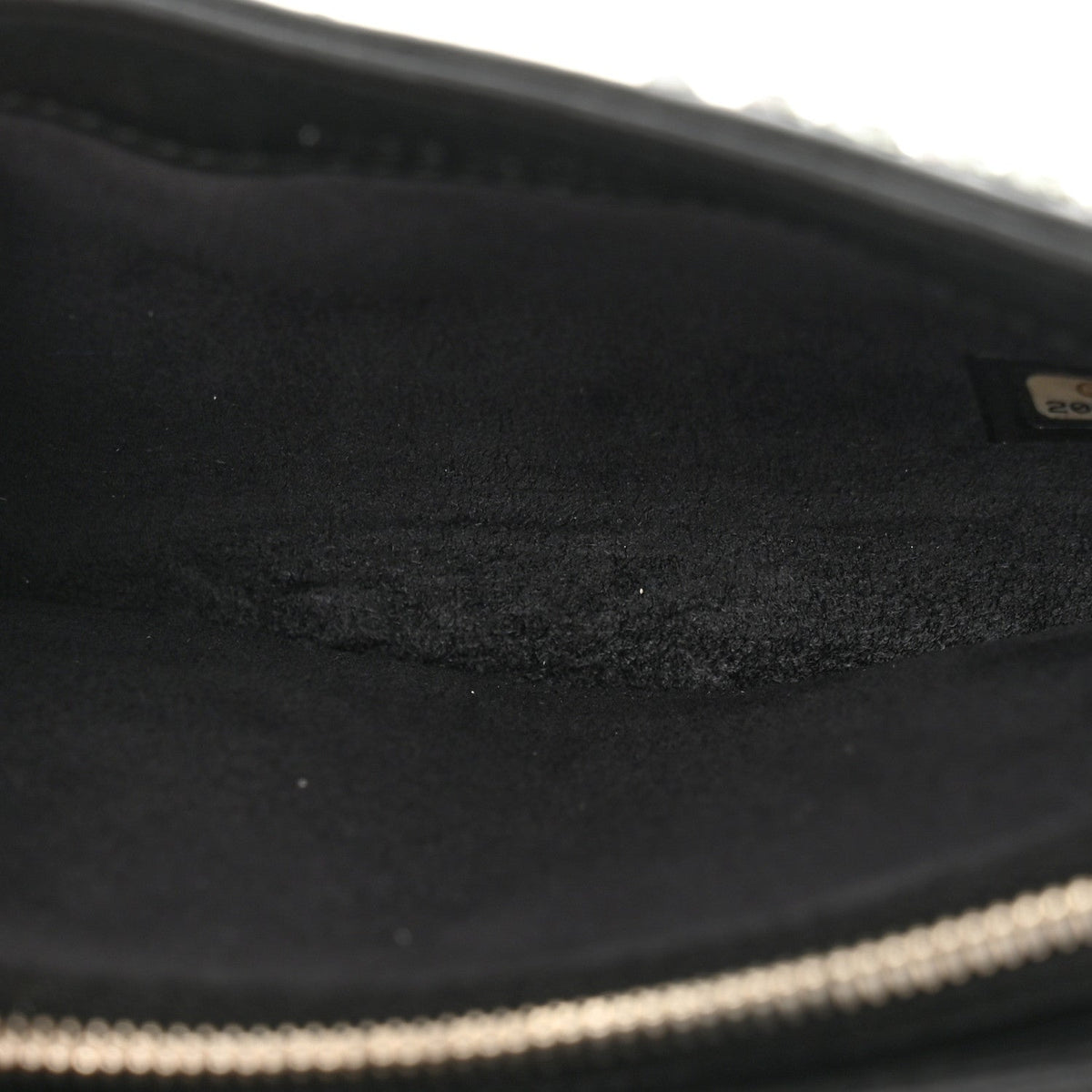 Calfskin Strass Studded Mini Phone Holder Clutch Black