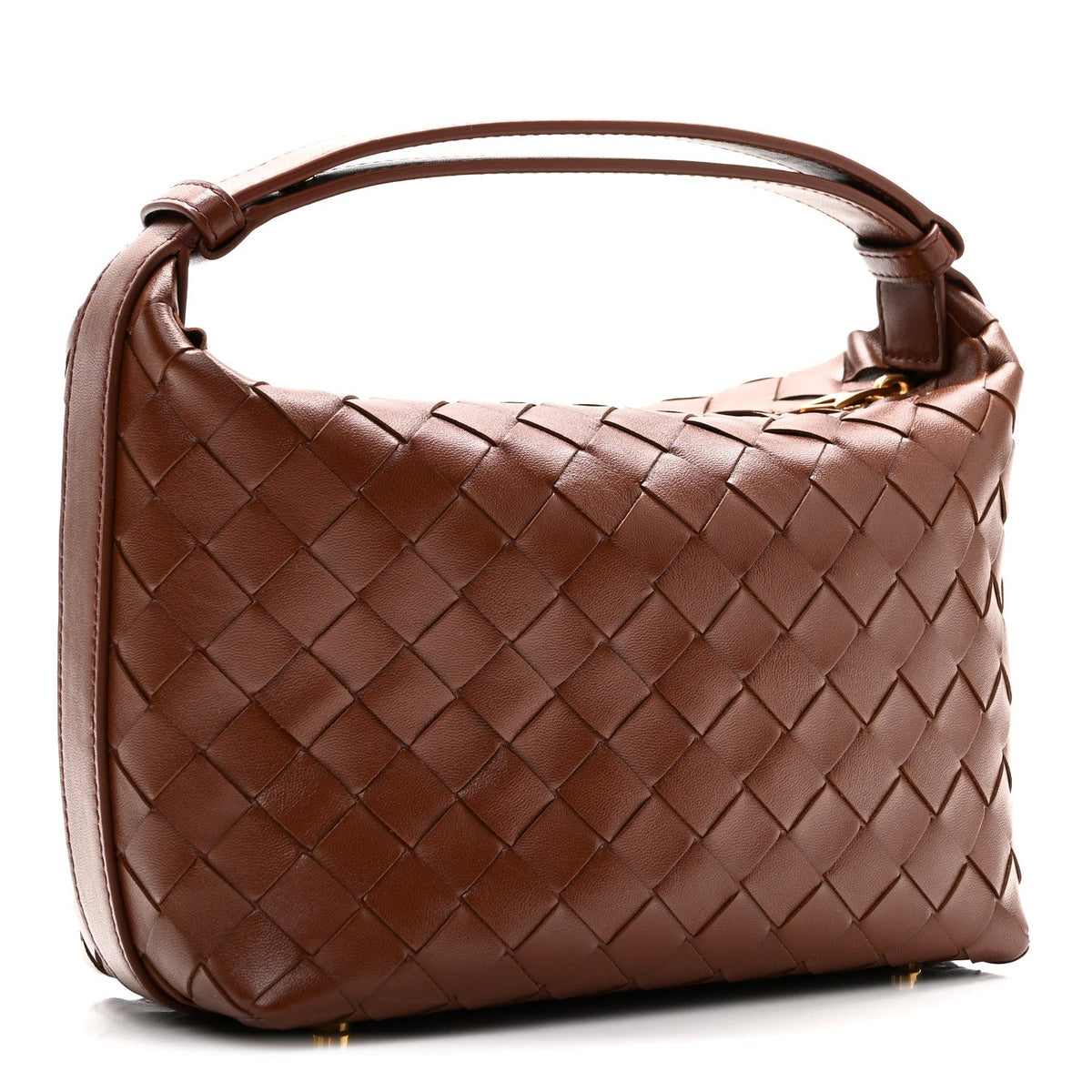 Calfskin Nappa Intrecciato Mini Wallace Sapele