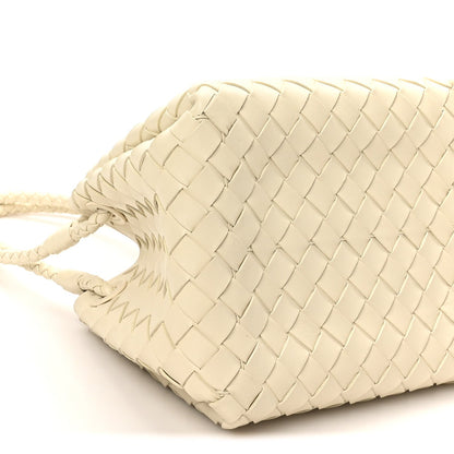 Nappa Intrecciato Small Parachute Shoulder Bag Sea Salt