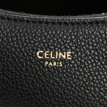 Supple Grained Calfskin Teen Lulu Shoulder Bag Black