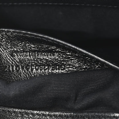 Calfskin Matelasse Diamond Quilted Monogram Medium College Bag Black