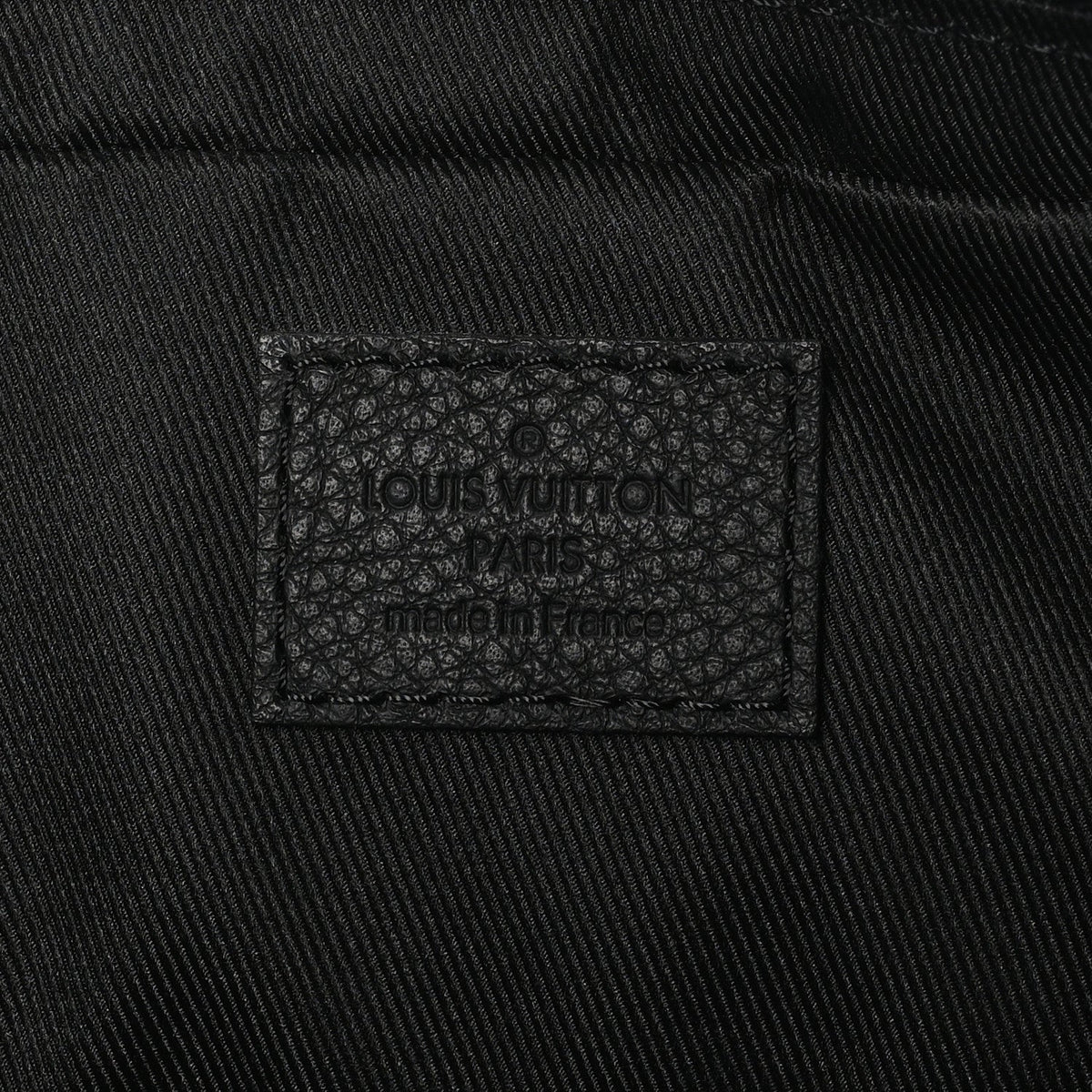 Calfskin Monogram Shadow Trio Messenger Black
