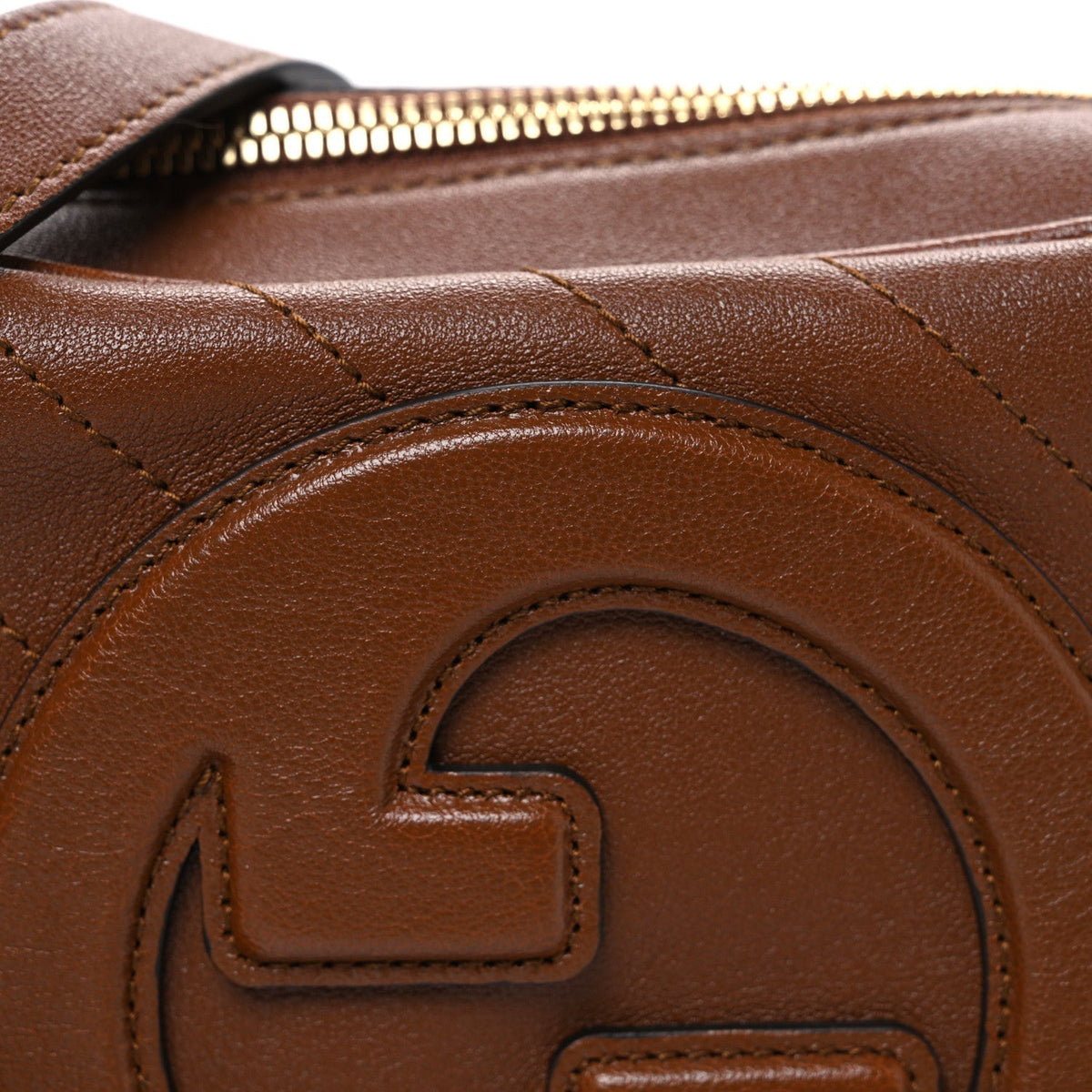 Sakai Be Green Calfskin Diagonal Stitched Small Blondie Shoulder Bag Cuir
