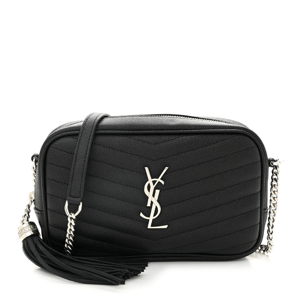 Grain De Poudre Matelasse Monogram Mini Lou Camera Bag Black
