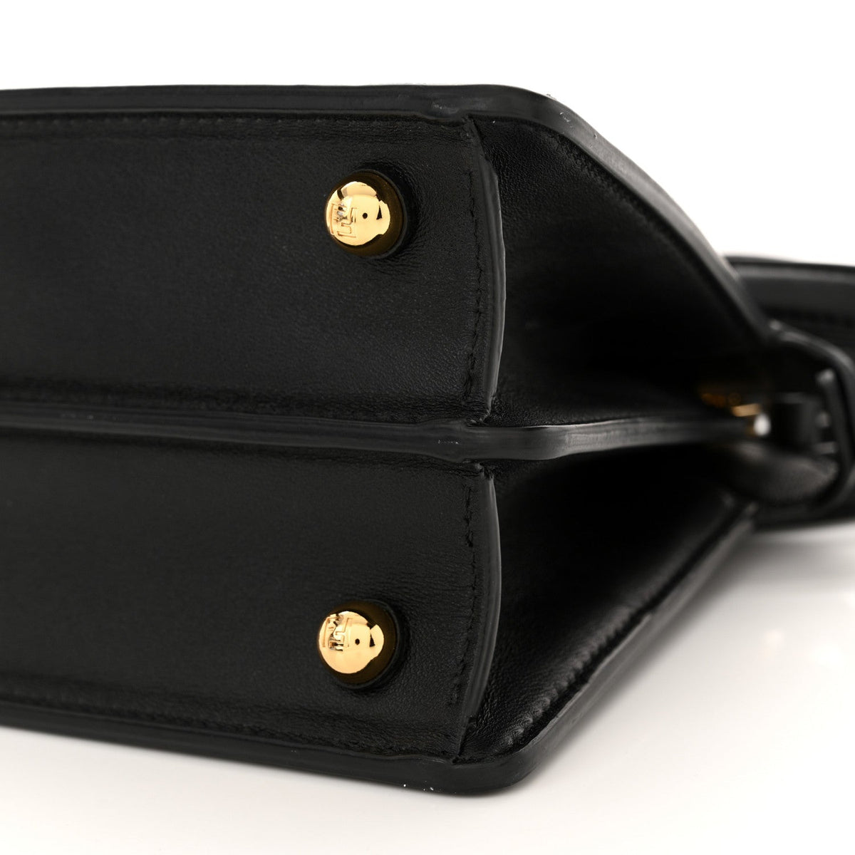 Shiny Nappa Petite Peekaboo I SEE U Satchel Black