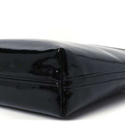 Patent Calfskin Mini Rendez-Vous Hobo Black