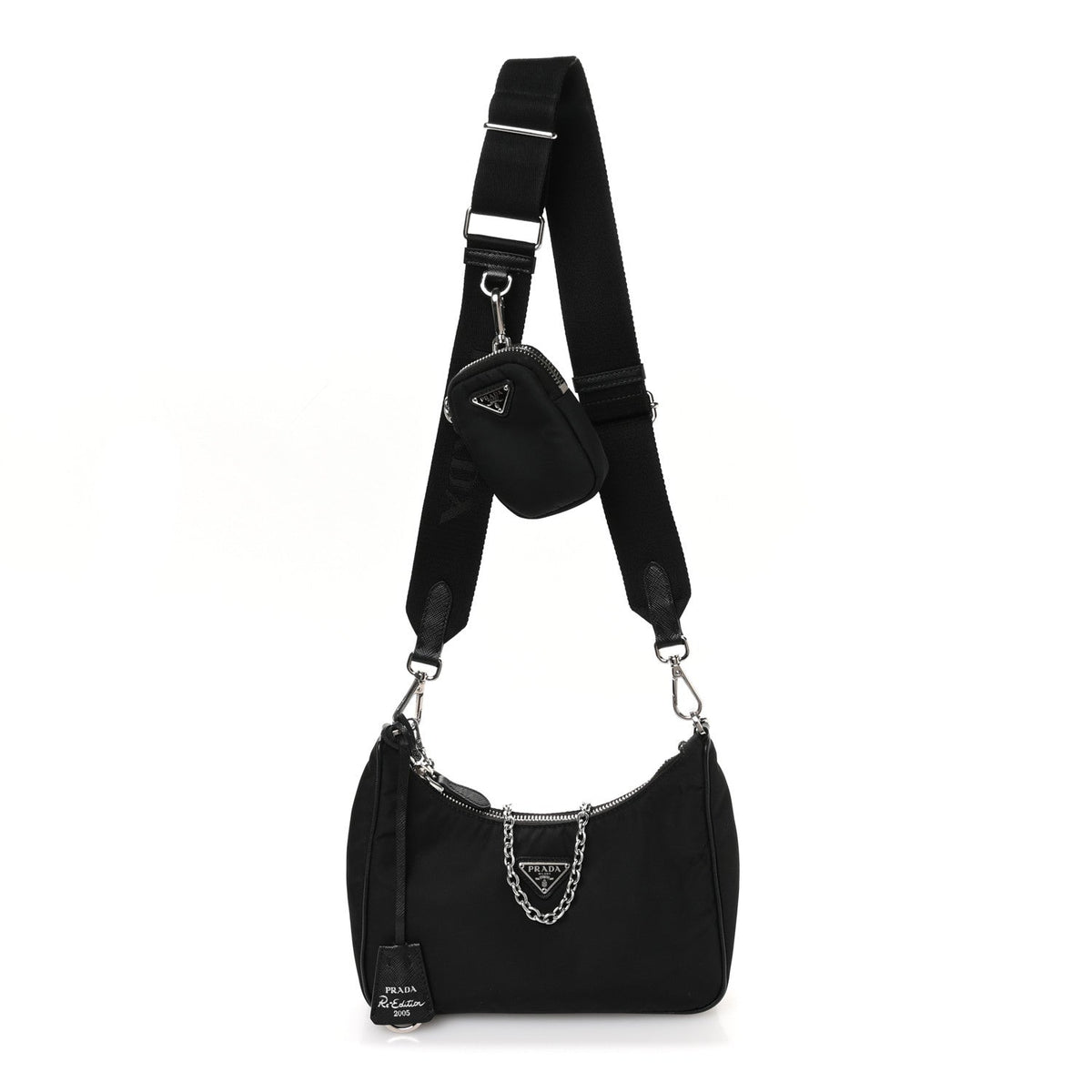 Nylon Re-Edition 2005 Shoulder Bag Black