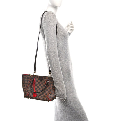 Damier Ebene Caissa Tote PM Cherry