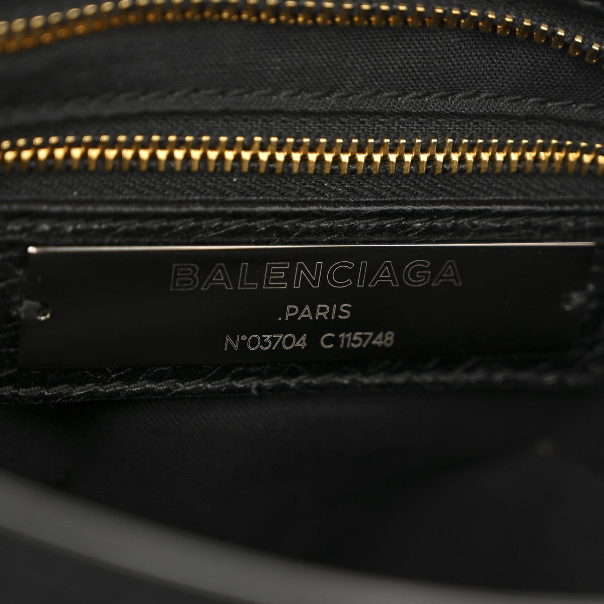 Agneau Classic Gold Hardware City Black