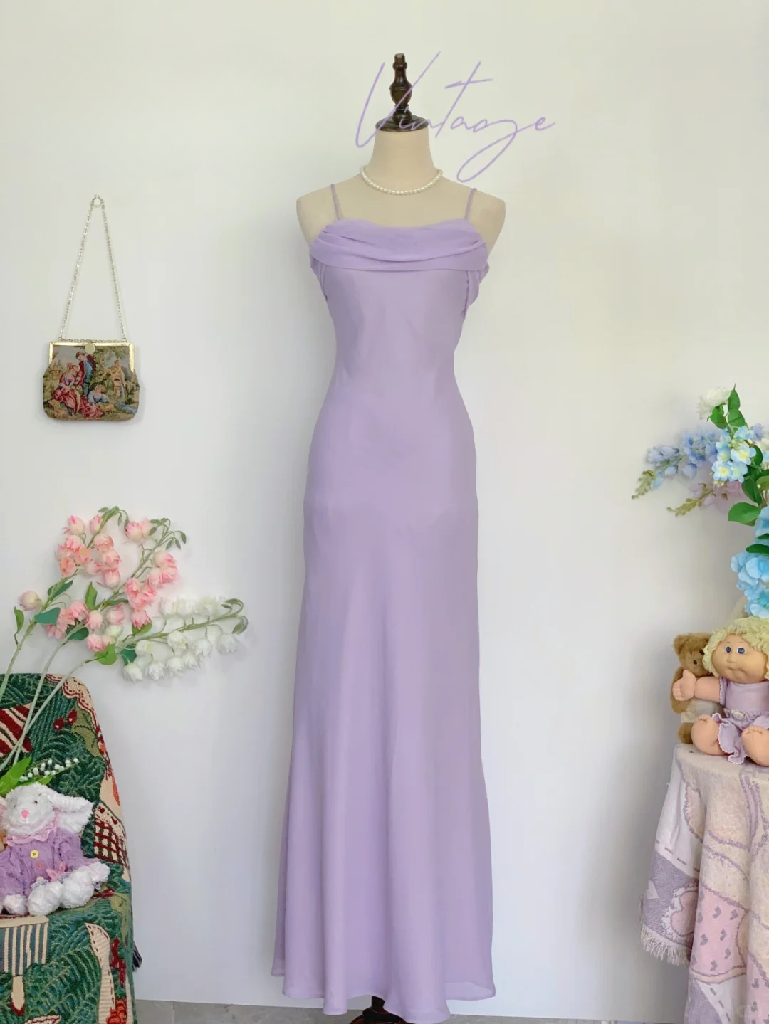 Vintage Black Simple Mermaid Spaghetti Strap Chiffon Satin Prom Dress Outfits SH4955